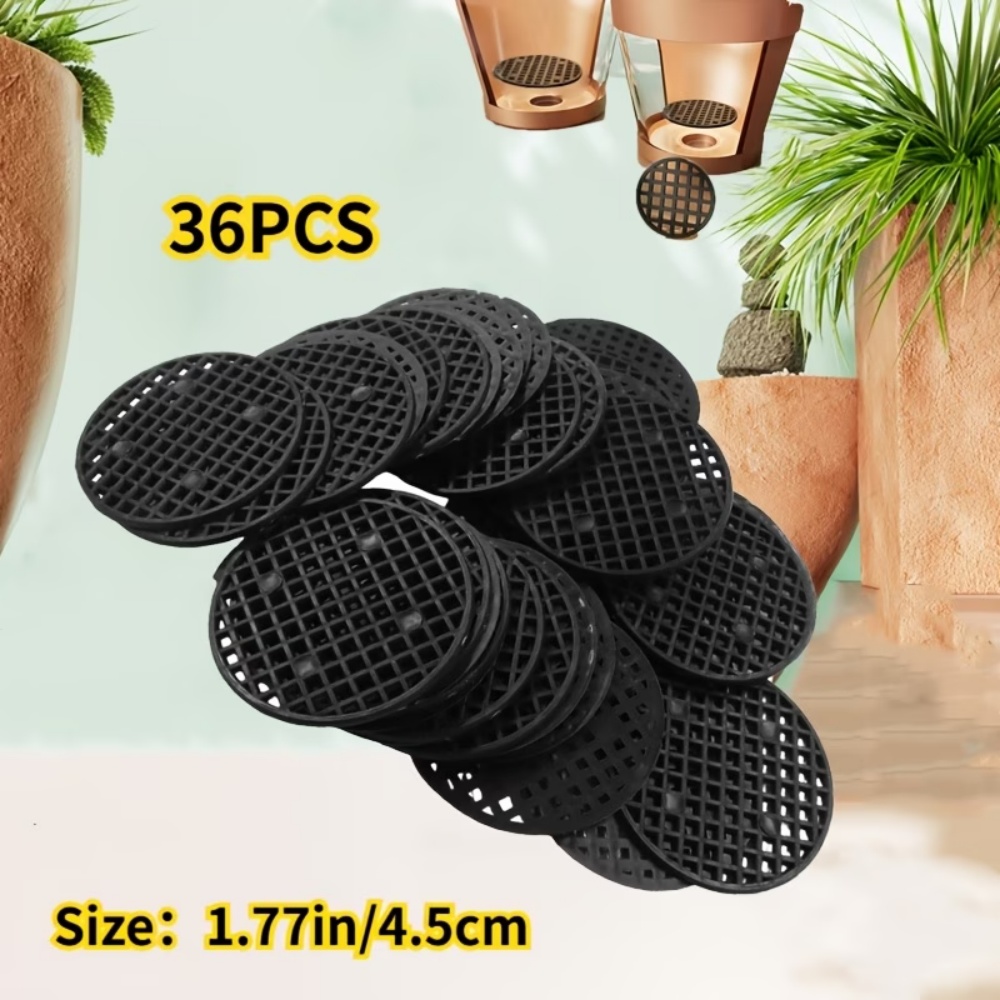 Terracotta Pot - 36 tapis ronds en filet pour