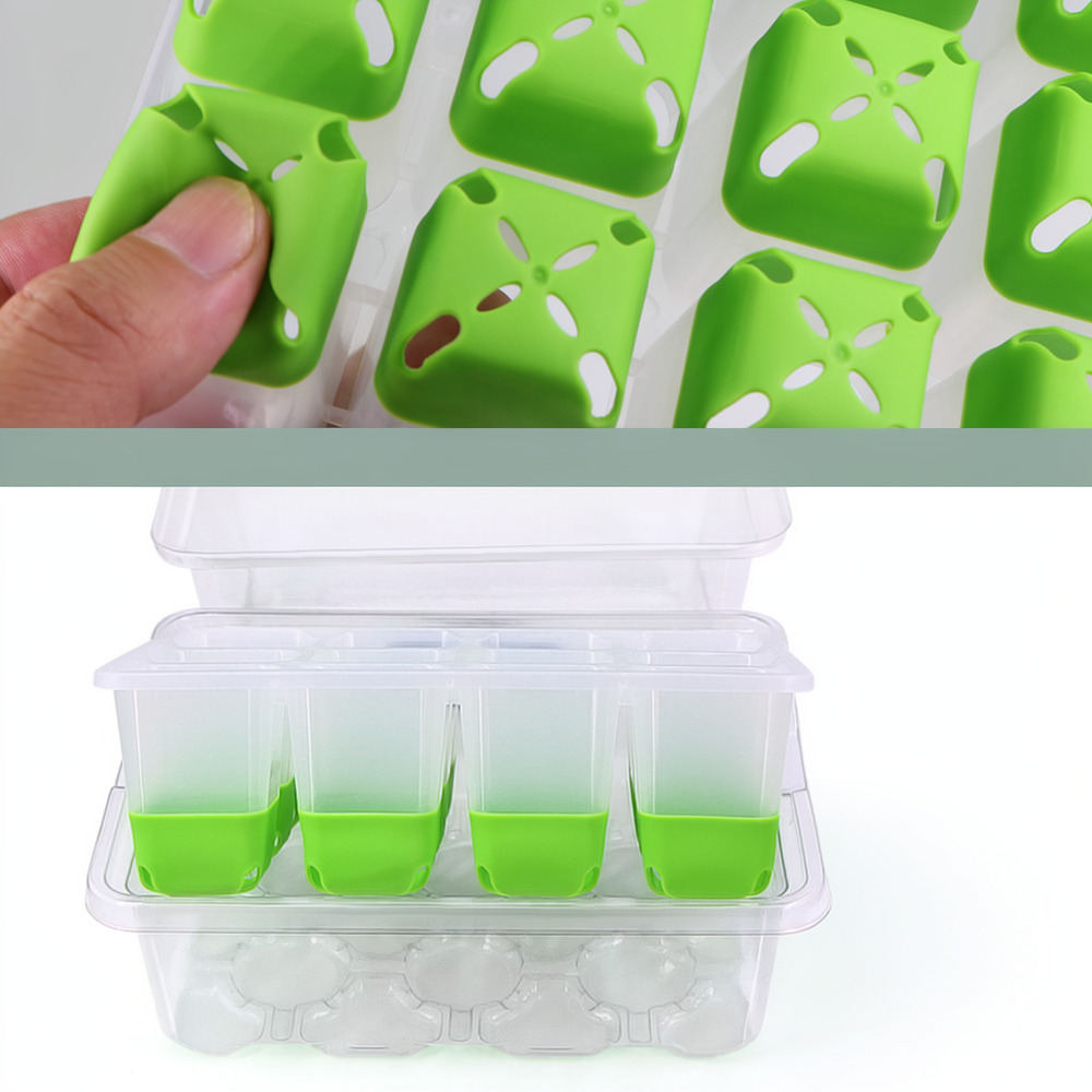 Indoor Plants - Boîte de démarrage en silicone réutilisable,