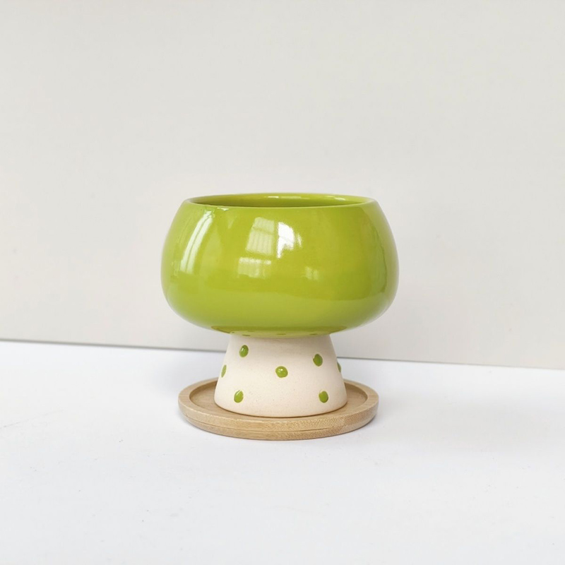 Snake Plant Ceramic - Pot de fleurs en céramique minimaliste