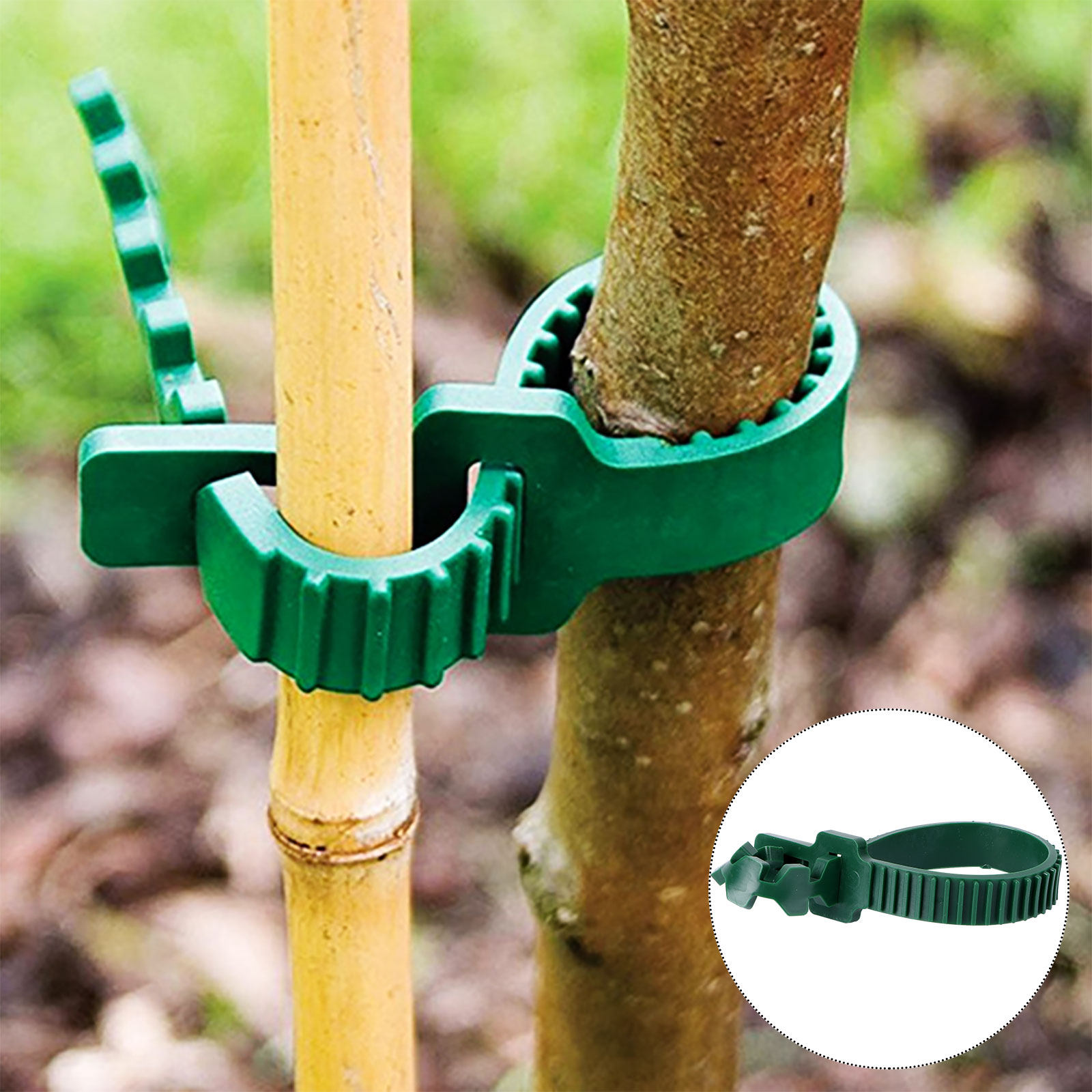Plant Support Stake - 20 pièces de boucles de fixation