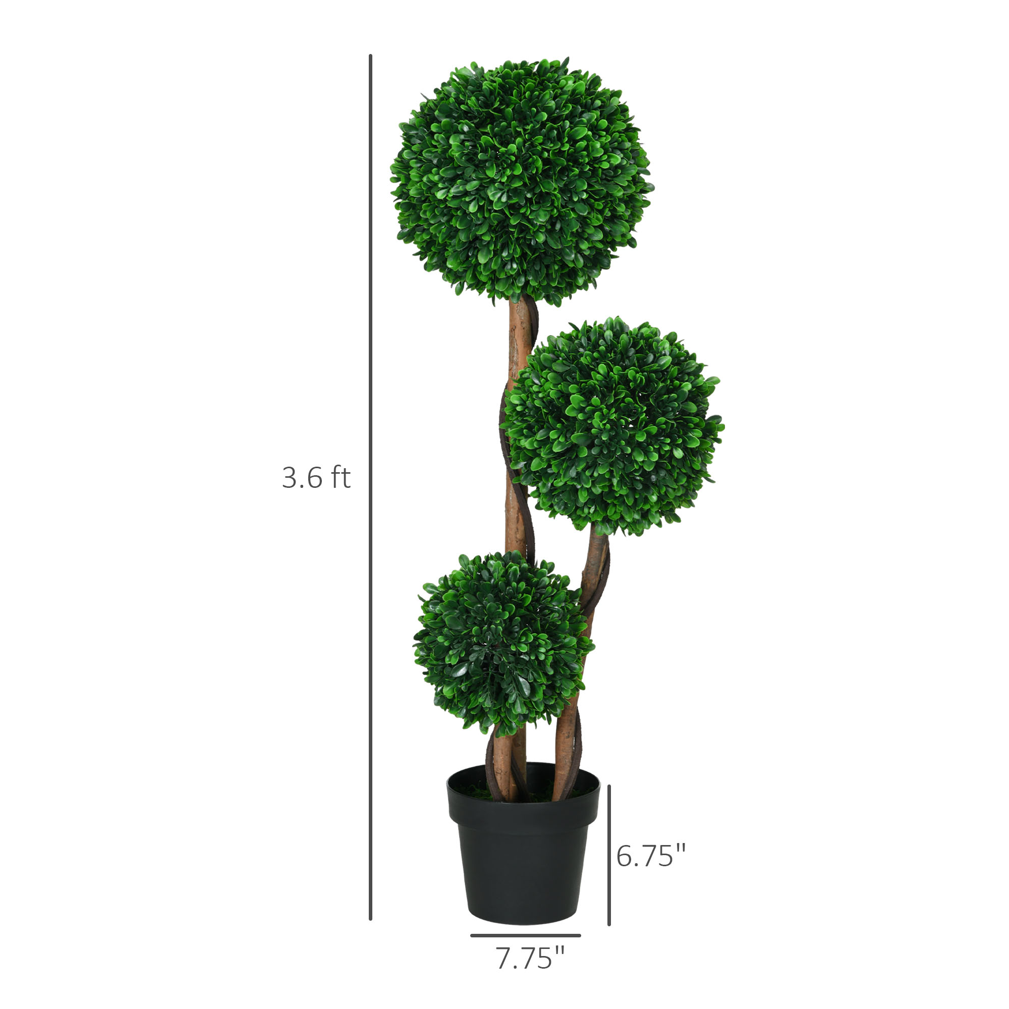 HOMCOM Arbre artificiel Ficus  - Fiddle Leaf Fig avis et prix